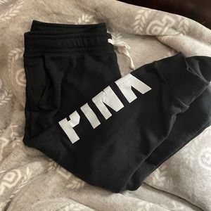 VS PINK TAPERED LEG SWEATS XXL